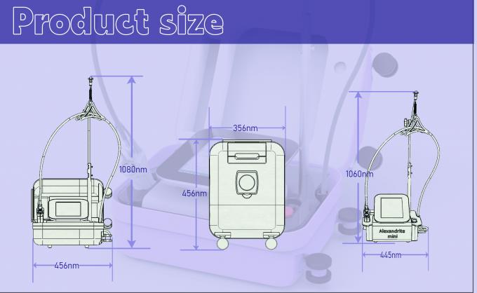 アレキサンドライト ミニポータブル美容機器 スマートタッチ 電源部 バイソンライト 簡単 755nm ミニマシン アレキサンドライト 755nm レーザー脱毛 3