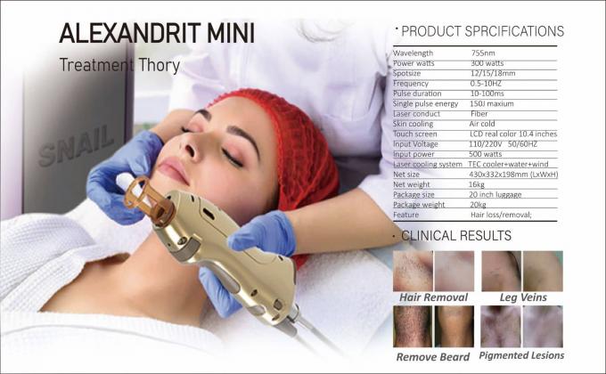 アレキサンドライト ミニポータブル美容機器 スマートタッチ 電源部 バイソンライト 簡単 755nm ミニマシン アレキサンドライト 755nm レーザー脱毛 9
